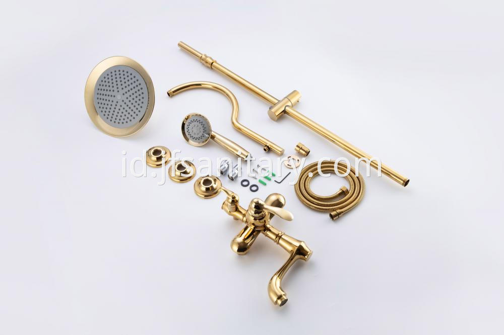 Shower Set With Hand Shower Tub Shower Gold